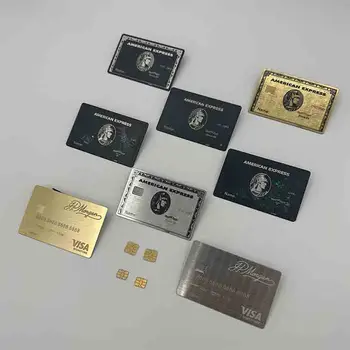 4428 Изработени по поръчка кредитна карта, с обновен потребителски магнитна лента Member bank от черен метал
