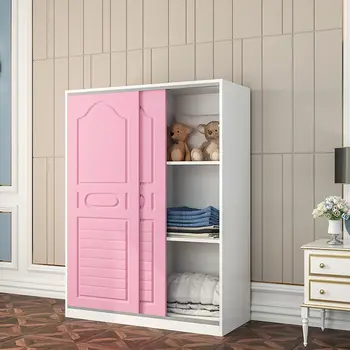 Дървена спалня за малки деца, шкафове за съхранение на abs-пластмаса