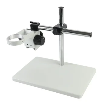 Лабораторен и промишлен стереомикроскоп голям размер, Регулируема поставка Фокусирующий скоба 76 мм Околовръстен титуляр за бинокъл микроскоп тринокулярного