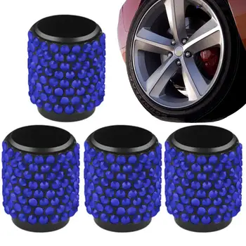 Капак клапани, гуми С кристали, херметически Капак клапани за автомобилни гуми, блестящ инструмент за кола за ванове, леки автомобили, камиони и ванове