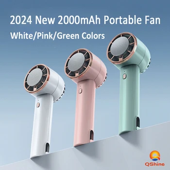 2024 Нов Преносим Охладител на въздуха с капацитет 2000 mah Мини-Фенове на Вентилатора на климатика, Акумулаторна батерия Охладител Малко Фен Преносим Вентилатор на Климатика