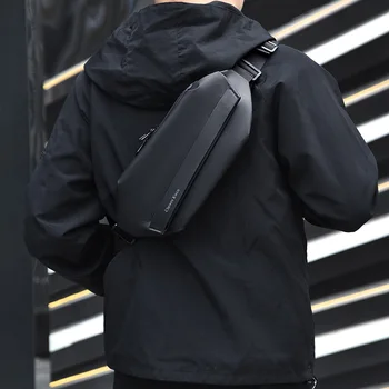 Мъжки нагрудная чанта, малка чанта през рамо, ежедневни чанти-прашка за мъже