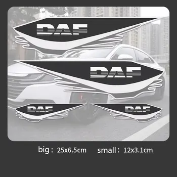 За автомобили DAF серията xf, cf lf van автомобилни стикери покриват надраскване, водоустойчив и слънчеви етикети на предната броня, страничните стикери драскотини