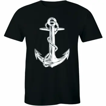 Котва на морски кораб, моряк, водолаз, плаване с лодка, водна риза на открито, мъжки t-shirt