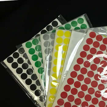 10 мм самозалепващи етикети Канцеларски Маркер етикети Кръгови Точка етикети Етикети с цветови кодове Кръгови етикети Кръгли етикети