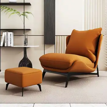 Модерни столове за четене в дневната и спалня Дизайн Удобен Едноспален разтегателен диван-фотьойл Луксозен кино Nordic Relax Sillones Градинска мебел