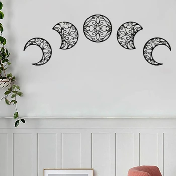 5шт творчески стенни декорации Moon Cycle в стил бохо Moon всекидневна за дома