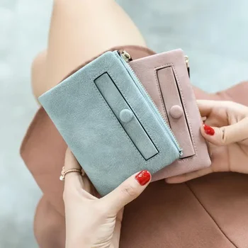 Новата модерна дамска чанта-клатч, ретро студентски матиран кратък клип за пари Little Fresh за жени