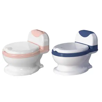 Тоалетна чиния на саксията, лесно моющийся, пръстен за седалки от полиуретан (четка в комплекта) Гърне за бебета, пътуващи на закрито, на открито