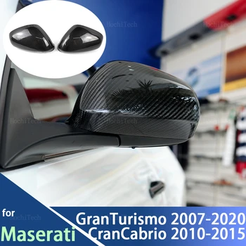 За Maserati GT Gran Turismo Grantismo 07-20 Gran Cabrio GranCabrio 10-15 Допълнителна Капачка Огледало за обратно виждане, изработени от Въглеродни Влакна