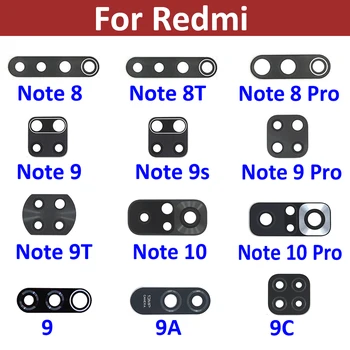 Оригинално Стъкло Камера За Xiaomi Redmi Note 7 8 8T 9 9S 9T 10 10s Pro 5G 9 9А 9В Стъклен Обектив на Задната Камера С Лепило Покритие