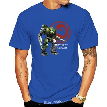 Нова мъжка тениска Battletech, риза на 1-ви Призрачен полк, женска тениска, тениски, топ (2)