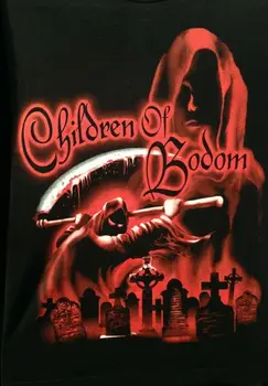 Реколта мъжка тениска CHILDREN OF BODOM, черна, унисекс, всички размери S-5XL, TA3907, с дълги ръкави