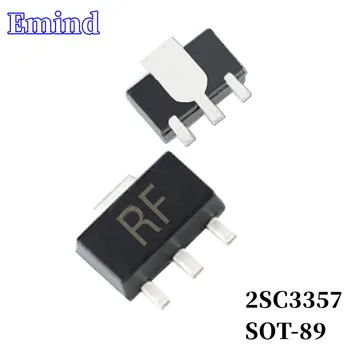 50шт 2SC3357 SMD Транзистор Отпечатък SOT-89 Копринен Екран RF Тип NPN 12V/100mA Биполярни Усилвател Транзистор