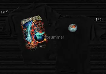 Официални ризи Памучни Мъжки тениски с кръгло деколте на Германската хеви метъл група helloween идват Better Than Raw Размери: От S до 3Xl, Ризи с къс ръкав