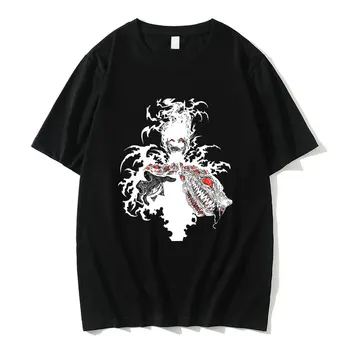 Японското Аниме Хеллсинг Вампир Алукард Графична Мъжка Тениска Манга Harajuku Тениски Мъжки Дамски Модни Ежедневни Тениски Оверсайз