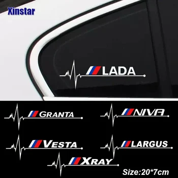 стикер на прозореца на колата 2 елемента за Lada Vesta визуален контрол Largus Granta NIVA
