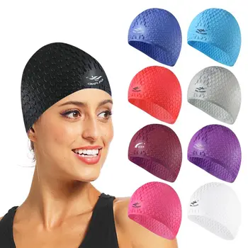 Модерен спа-защита на уши за възрастни Силикон водоустойчив шапка за басейна, шапка за плуване