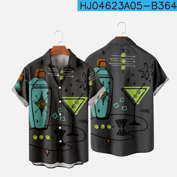 Риза за лятната почивка на плажа, 2023, креативна риза с 3D-принтом, мъжка тениска за почивка, Пазаруване, Персонални риза
