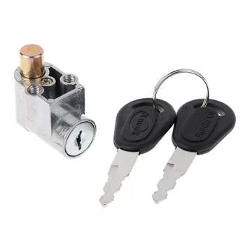 Блокиращите акумулаторни батерии с 2 ключове за мотоциклет, электровелосипеда, скутери, запалване, метални сигурност заключване, комплект аксесоари
