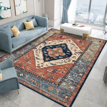 Килим в турски национален стил, персийски американски ретро, диван за хол, холна масичка, килим, нощни подложки за спални