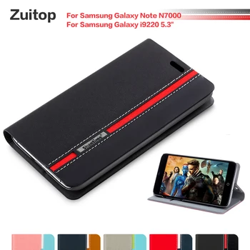 Каубойски Калъф за телефон от изкуствена кожа за Samsung Galaxy Note N7000, Флип калъф Samsung Galaxy i9220, 5,3 
