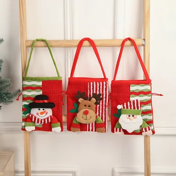 Креативна опаковка чанти-тоут Мультяшная Кукла Чанта за бонбони Модно Красива Коледна Декорация на Кутия за опаковане на подаръци Кутия шоколадови бонбони