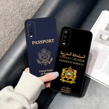 Калъф за мобилен телефон с Паспорт в Мароко, За Huawei Y 9 2020 2017 II 5 2018 2019 5 P 6 Prime Nova Pro 6-4g2019 7 A 3 S Nova 9SE