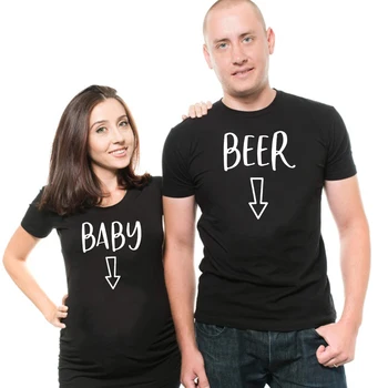 Риза с обявяването на бременността, Риза с детски коремче, Тениска с бирена корем, тениска с изображение на бременността, подходящи върхове за мама не беше бирен корем