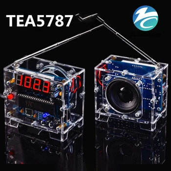 Комплекти модули радио TEA5767 FM Електронни схеми САМ резервни Части Цифров клиенти дисплей с двоен източник на захранване