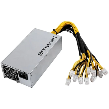 APW7 захранване с мощност 1800 W за Майнинга Bitmain Antminer S9/L3 +/A6/A7/R4/S7/E9 с 10X Конектори PCI-E 6Pin
