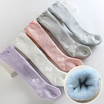 3шт Зимни детски изолирана Гети с вериги Детски Чорапи против хлъзгане, са Подходящи за подови чорапи от 1 до 2 години