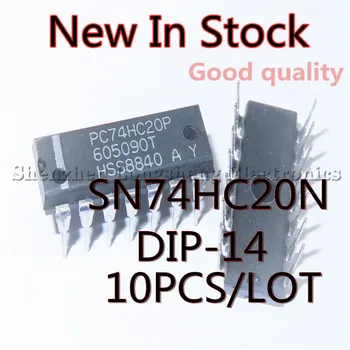 10 бр./ЛОТ НОВ 74HC20 SN74HC20N HD74HC20P DIP-14 Двойни 4-въвеждане на NAND-вентилите В наличност