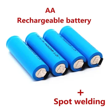 Оригинална акумулаторна батерия тип АА 1.2 2600 mah батерия тип АА NiMH с паяными контакти за домашно играчки за електрическа самобръсначка и четка за зъби