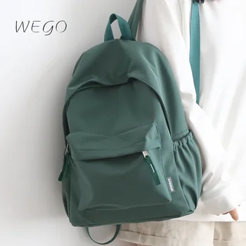 Модерен случайни раница Просто обикновен раница Японски ученически чанти Студенти Раница за ученици от прогимназия