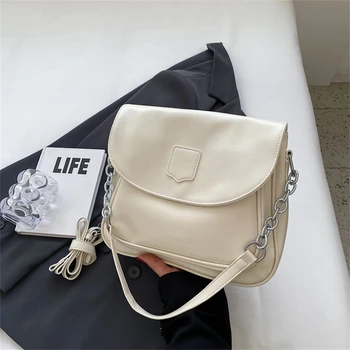 Висококачествена дамска чанта-тоут от мека кожа, дамски чанта през рамо, однотонная дамска чанта с прости на кабинета, чанти