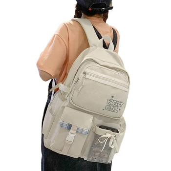 Модерен найлонова раница, функционална и удобна училищна чанта, раница за лаптоп, пътни чанти, за книги, за жени