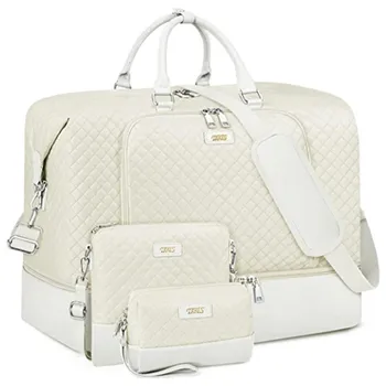 Нова дамска чанта почивен ден, нощен чанта с отделение за обувки, спортна чанта с голям размер, една ръчна чанта с капак на количката
