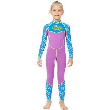 2023 Нов детски бански за момичета Цял бански с дълъг ръкав Быстросохнущий слънцезащитен костюм за гмуркане с медузи ♫ от горещите извори