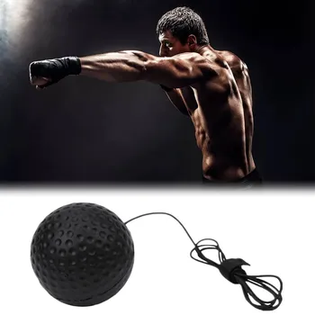 Боксовия рефлексология топка за тренировка на скоростта на реакция в бокса, монтирани на главата, Бойна боксовия топката за практикуване на Муай Тай във фитнеса